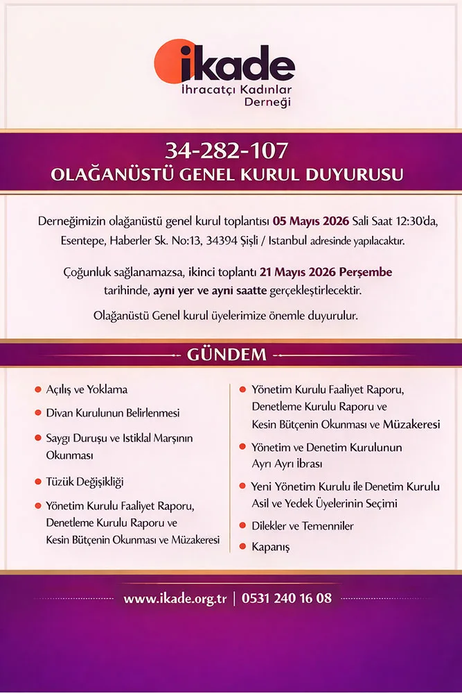 İKADE Olağanüstü Genel Kurul toplantısı